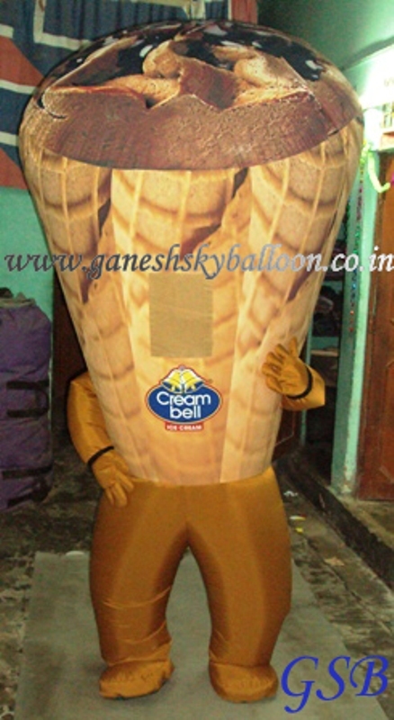 Silver Advertising Walking Inflatables