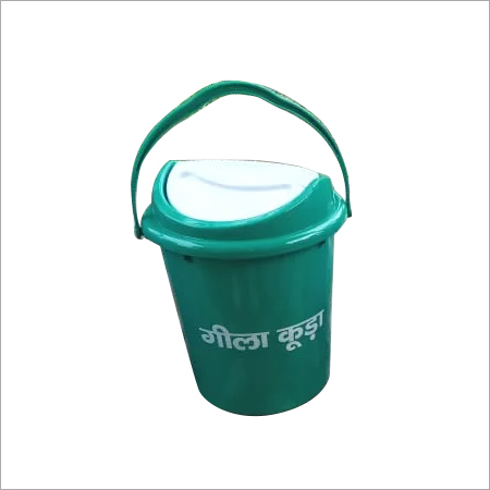 Green Plastic Outdoor Dustbin