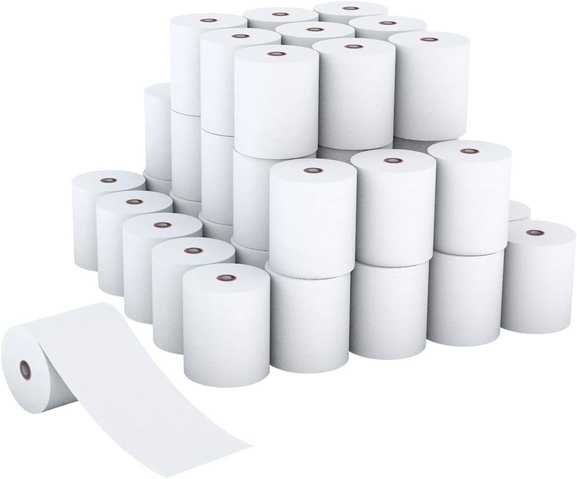 79 Mm Thermal Paper Roll 50 Mtr - Size: 79 Mm X 50 M Color: Black | Eco-friendly Smooth Finish Easy Installation Jam Prevention
