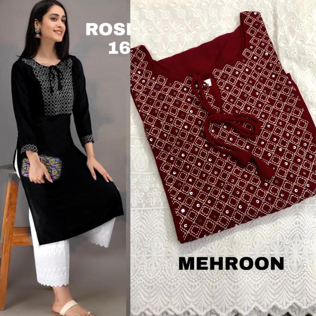 Supar Hite Kurta Set Rafel-1 - Rayon Cotton With Embroidery, Pure Cotton Plazo With Shiffli Work, Available In 09 Vibrant Colors For All Seasons