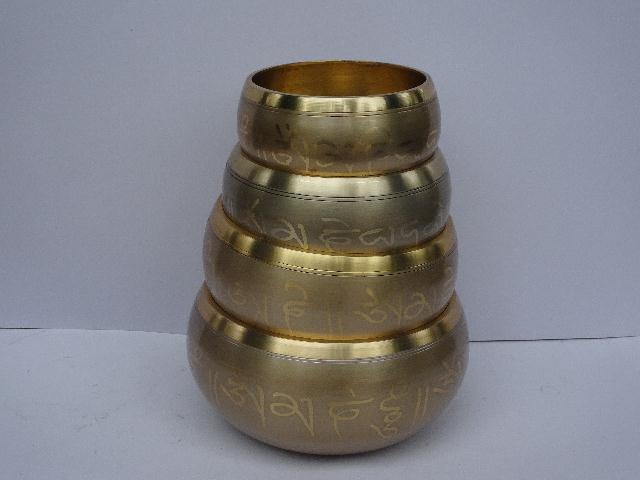 Brass Singing Bowl Etched Patterns Good Quality