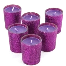 ज़री वर्क ग्लास कैंडल होल्डर