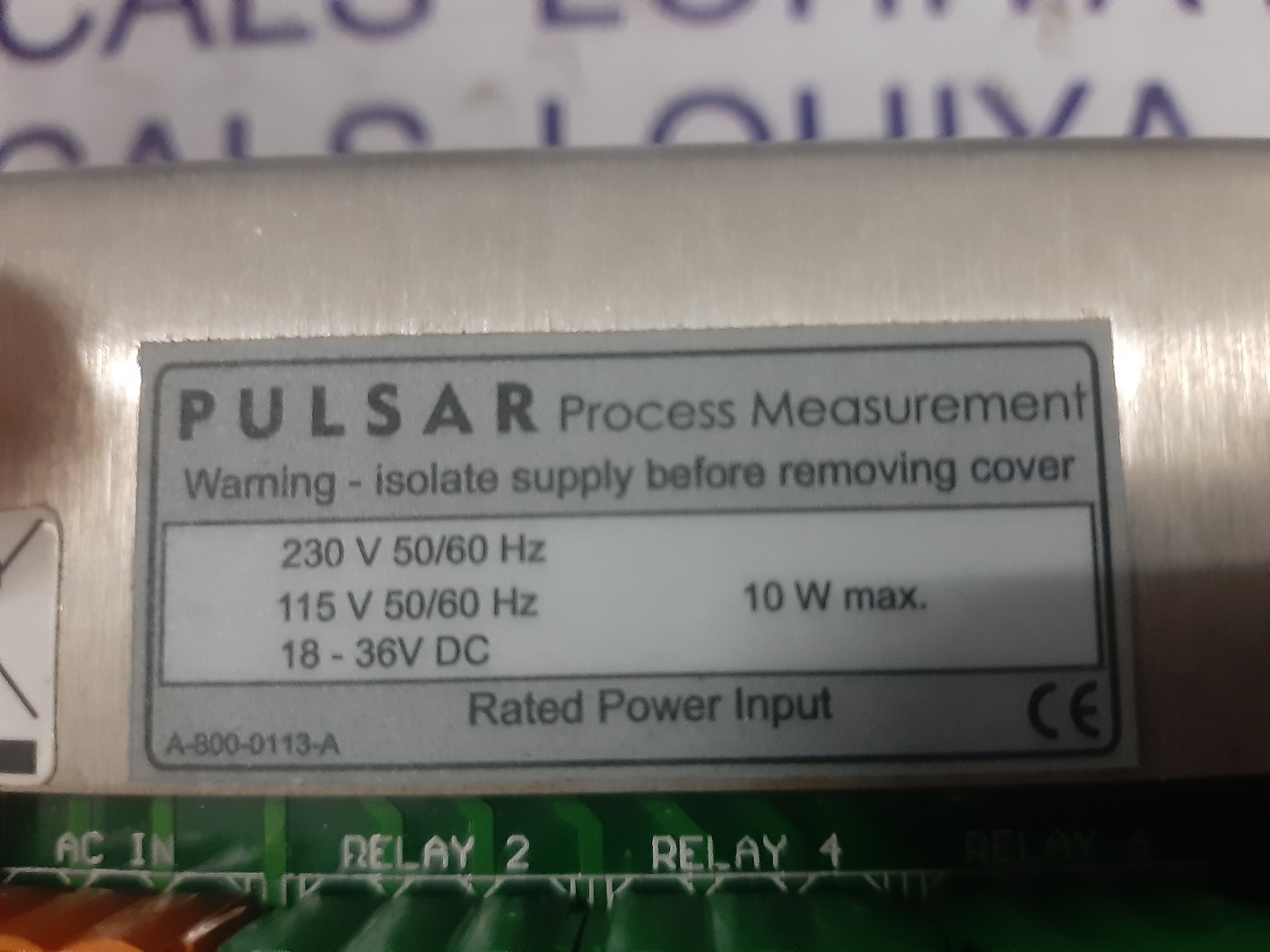 Pulsar Process Measurement Hmi A-800-0113-a