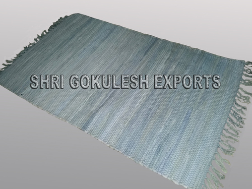100% Pure Indian Cotton Handmade Chindi Carpets Back Material: Woven Back