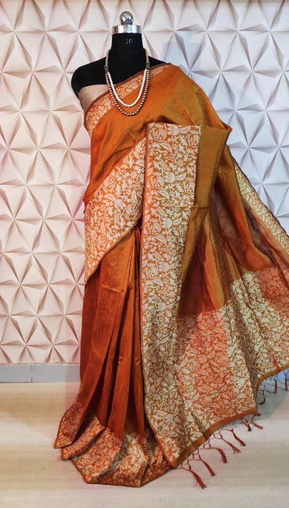 Beautiful Rich Look Saree - Soft Lichi Silk Cloth, Multi Color With Jacquard Work | Stunning Rich Pallu, Contrast Blouse With Exclusive Jacquard Border, Suitable For Traditional Occasions