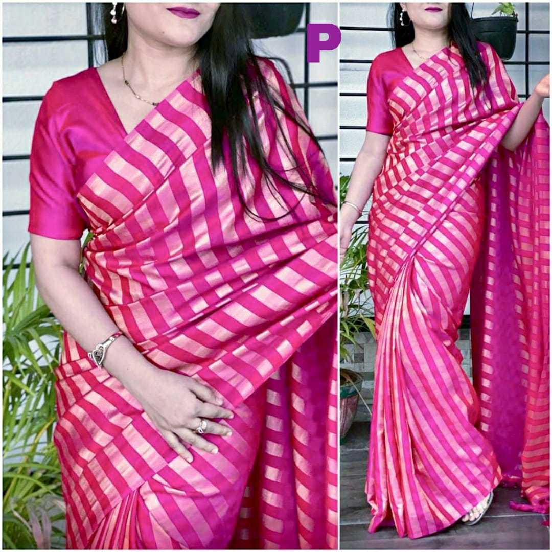 Saree - Silk Fabric, 5.50m For Saree & 0.80m For Blouse | Multi Color, Traditional Style, Perfect For All Seasons
