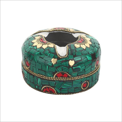 ऐशट्रे मेटल और इनले स्टोन वर्क