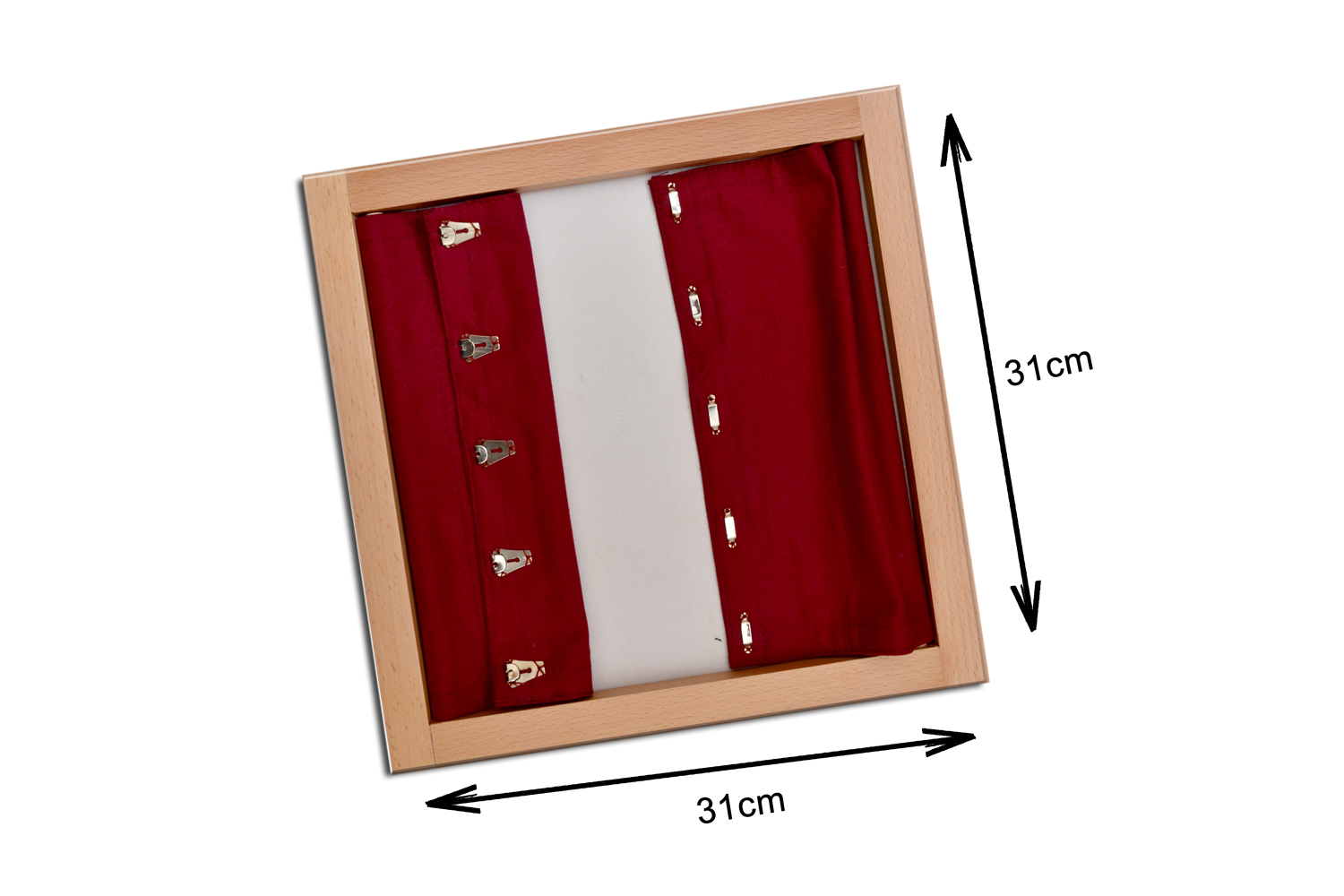 Kidken Montessori Fastening Frames | Montessori Dressing Frames | Early Childhood Development Toys (Pant Hooks) Age Group: 3 To 4 Years