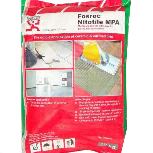 30 किलो नाइटोटाइल एमपीए एप्लीकेशन: मार्बल और ग्रेनाइट टाइल्स के लिए पॉलिमर मॉडिफाइड हाई स्ट्रेंथ एडहेसिव