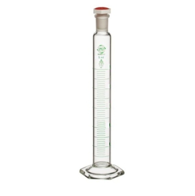 Mixing Cylinder With Hexagonal Base Class A 5 Ml Equipment Materials: Borosilicate 3.3