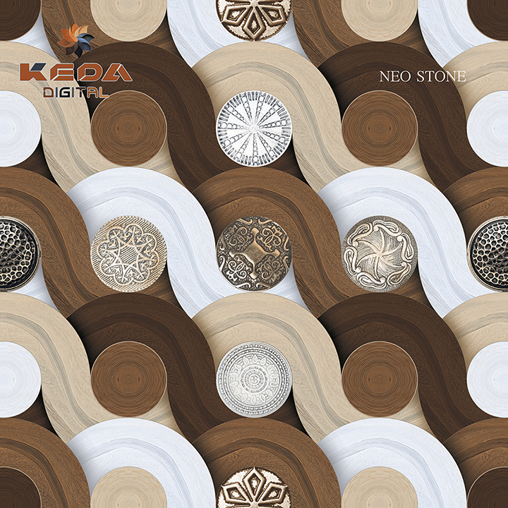 Ceramic Floor Tiles - 600x600 Mm Porcelain Design | Interior Usage, Various Sizes Available