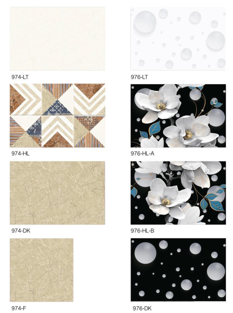 White 300x450 Mm Digital Wall Tiles