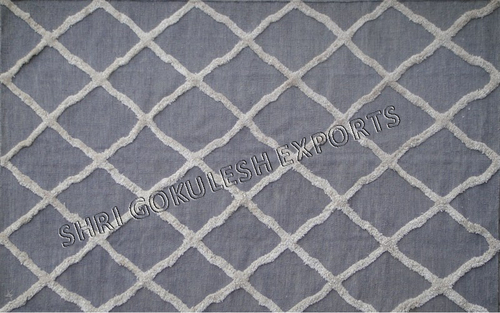 घर की सजावट के लिए एथनिक और एलिगेंट वूल फ्लैटवेव कार्पेट पीछे की सामग्री: वापस बुना हुआ