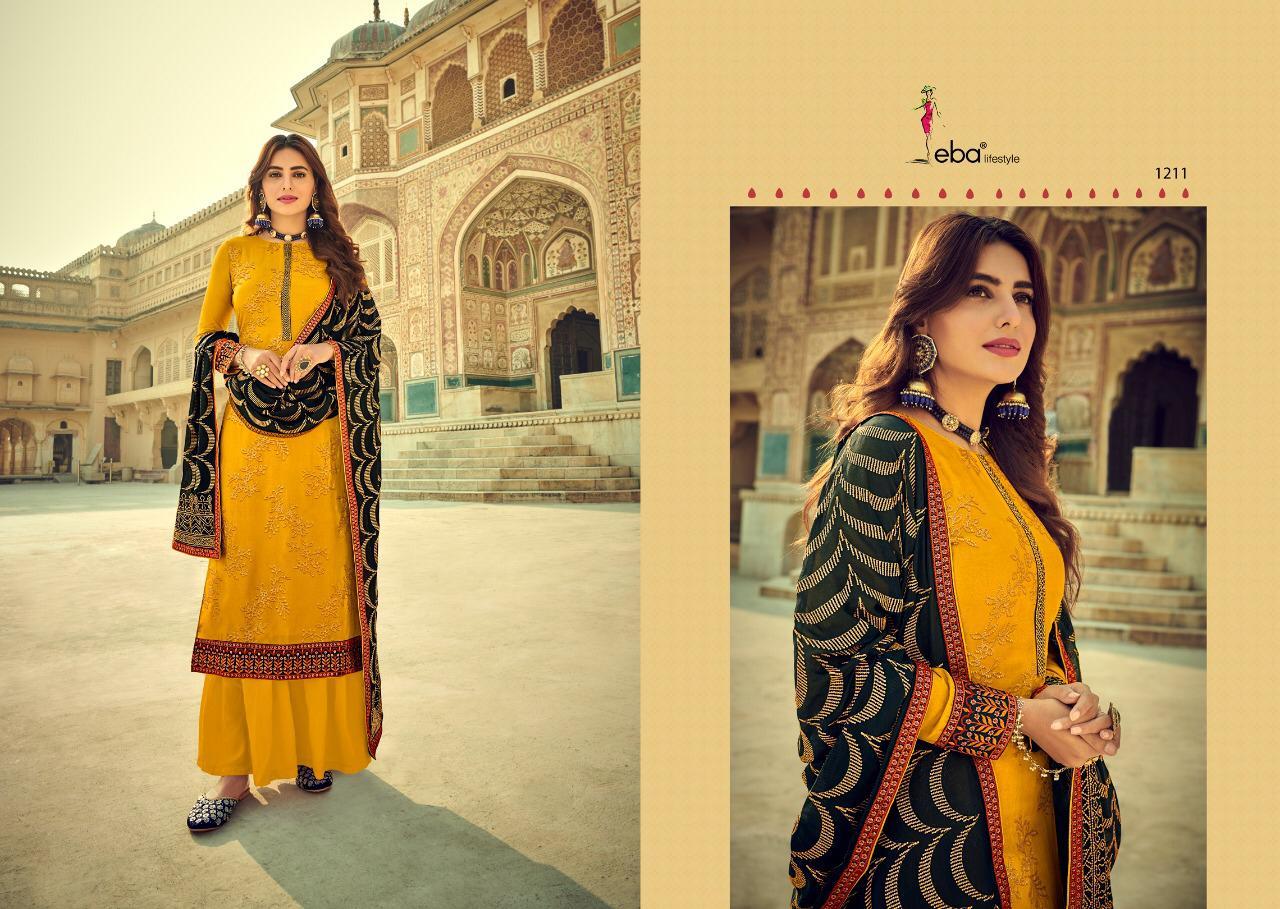 Salwar Suit - Top Pure Viscose Opada Silk, Custom Size, Multi Color, Full Sleeves , Heavy Embroidery, Dual Santoon Bottom, Sequence & Embroidery Dupatta