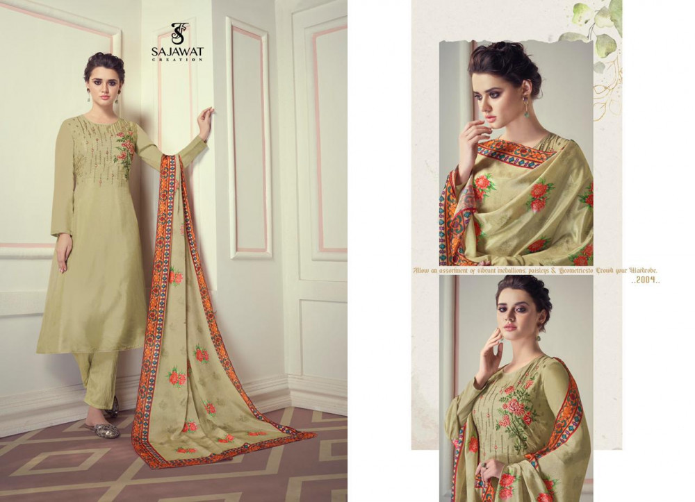 Salwar Suit - Pyor Viscose & Santoon Silk, Full Stitched Sizes L-xxl, Multi Color, Heavy Barik Stitch Embroidery, Full Sleeves, Washable