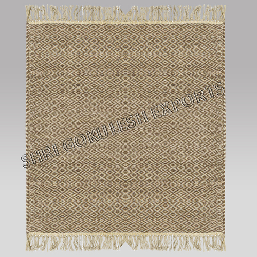 Wool Handmade Flat Weave Carpet - Customized Size, Modern Design, Non-Bleeding Color, Handcrafted Patterns for Versatile Use
