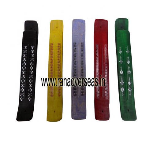 Wood Handmade Wooden Ash Catchers Incense Sticks Holder Set Of 5 Different Colors