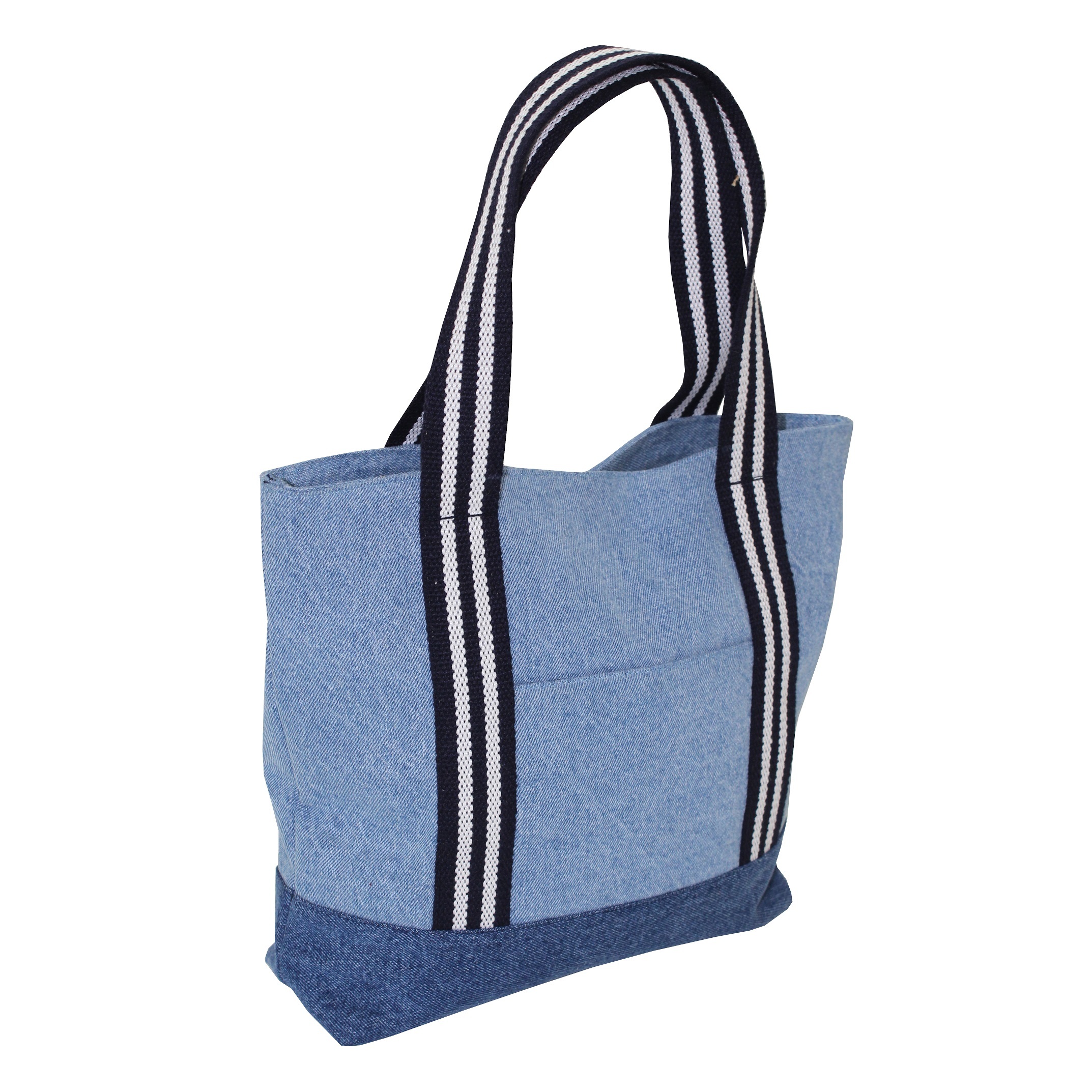 12 Oz Denim Tote Bag With Web Handle Capacity: 5 Kgs Kg/day