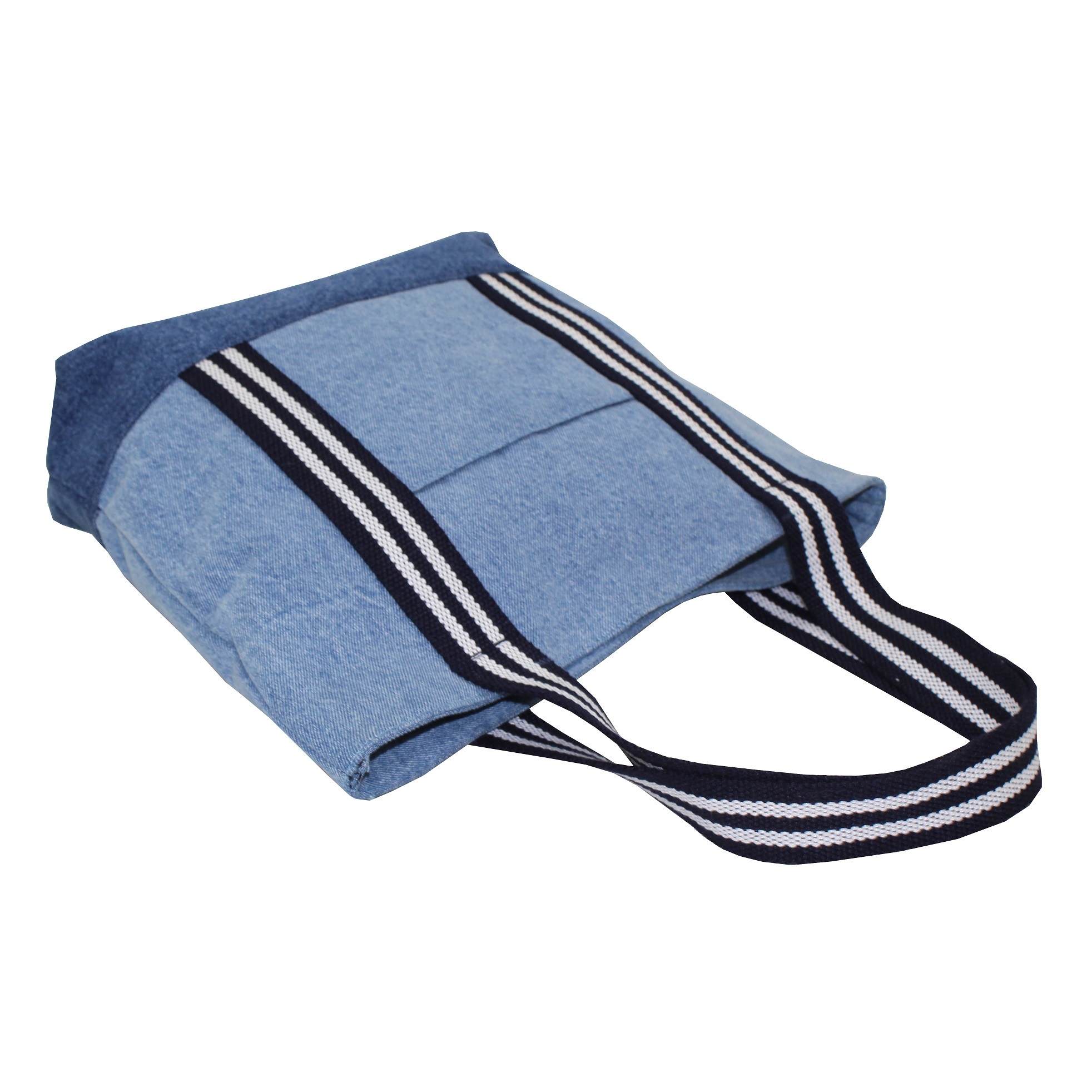 12 Oz Denim Tote Bag With Web Handle Capacity: 5 Kgs Kg/day