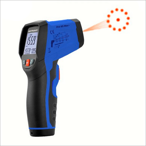 Metravi PRO 65 Max Plus Non Contact Industrial Pyrometer With Circular Laser - ABS Plastic Body, Digital Display, Measures Up to 1000°C | Unique Circular Laser Indicator for Precise Measurements