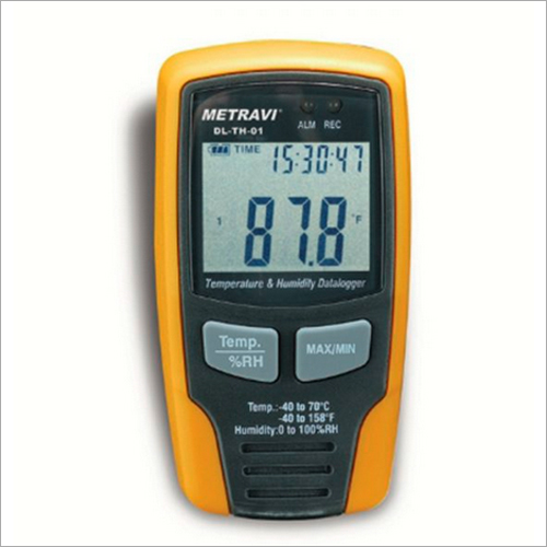 Metravi DL-TH-01 - Digital Temperature & Humidity Data Logger with ABS Plastic Build | 32,700 Data Points Capacity, Ideal for Industrial Applications
