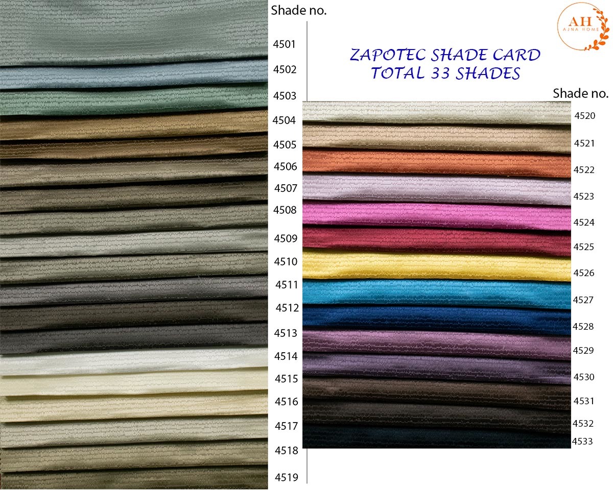 Furnishing Fabric - 100% Polyester Jacquard Satin Weave, 54" Width | 33 Shades Available, Good Color Fastness, 50 Mtr/roll