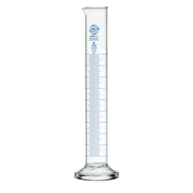 Measuring Cylinder With Round Bottom Class A 2000 Ml Equipment Materials: Borosilicate 3.3