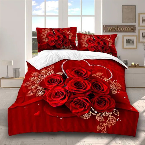 Rose Print Comforter Set