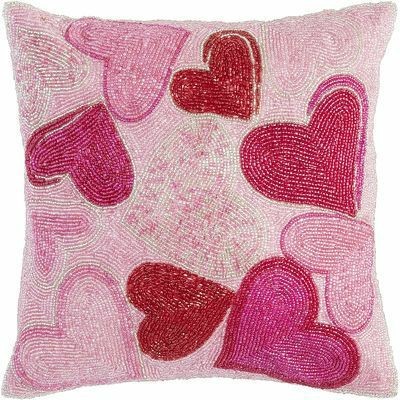 Beaded Cushion Cover - 16x16 Inches, Square Shape With Zipper | Custom Sizes & Styles, Alluring Patterns For Home Aesthetics