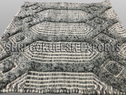 Home Decorative Living Room Indian Handmade Wool Carpets Back Material: Woven Back
