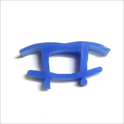 Silicone Rubber Profile - Color: Blue