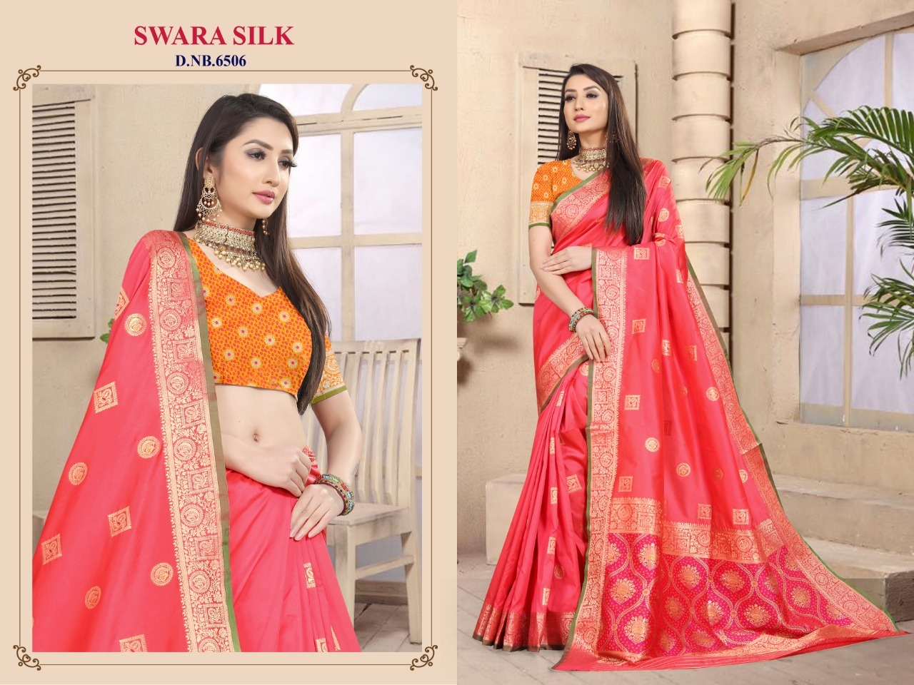 Festive Preferable Multi Colored Soft Silk Saree