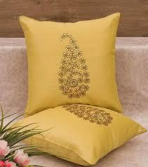 Zari Silk Cushion - 100% Silk, 16x16 Inches, Multicolor | Square Shape, Sequin Work, Sofa Decor, Zipper Closure, Customized Styles Available