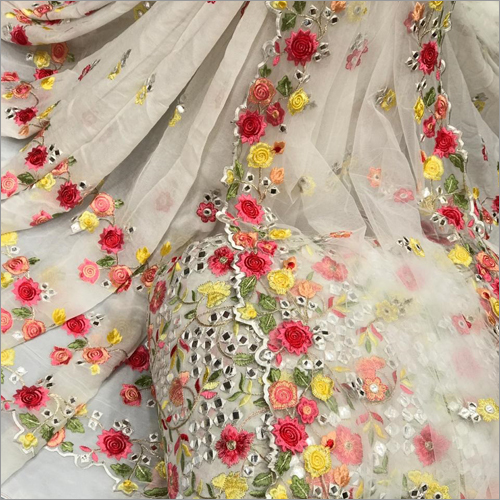 इंडियन लेडीज़ मिरर वर्क अनारकली सूट