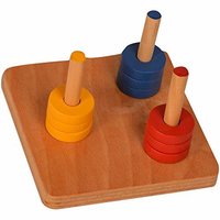 3 डॉवेल पर मल्टी किडकेन कलर्ड डिस्क