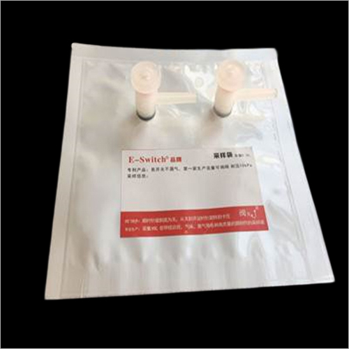 6 To 7MM Aluminum Foil Gas Sampling Bags With Two PP Valve