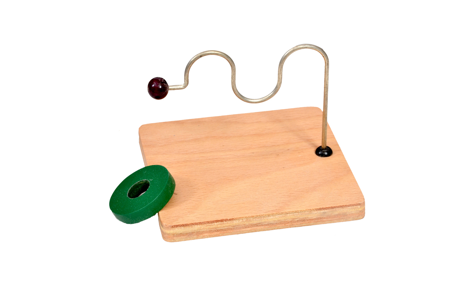Kidken Horizontal Dowel Variation - Wood Material, 12x12x9 Cm, Green Style | Enhances Wrist Movements, Promotes Coordination For Toddlers