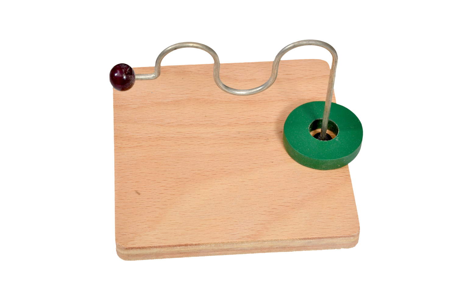 Kidken Horizontal Dowel Variation - Wood Material, 12x12x9 Cm, Green Style | Enhances Wrist Movements, Promotes Coordination For Toddlers