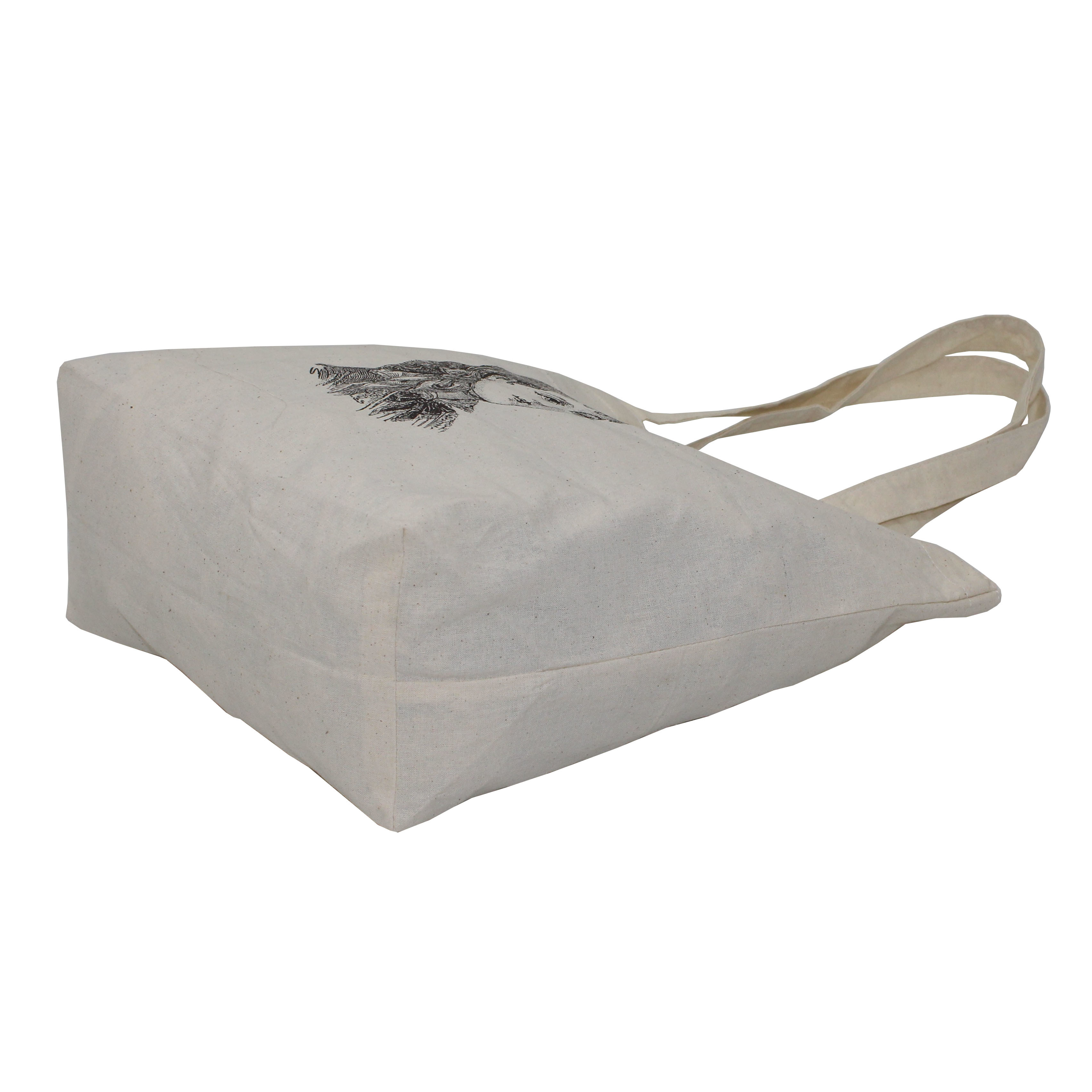 Cotton Grocery Bag - 150 Gsm 33x40x10 Cm Size Open Design Re-usable & Eco-friendly