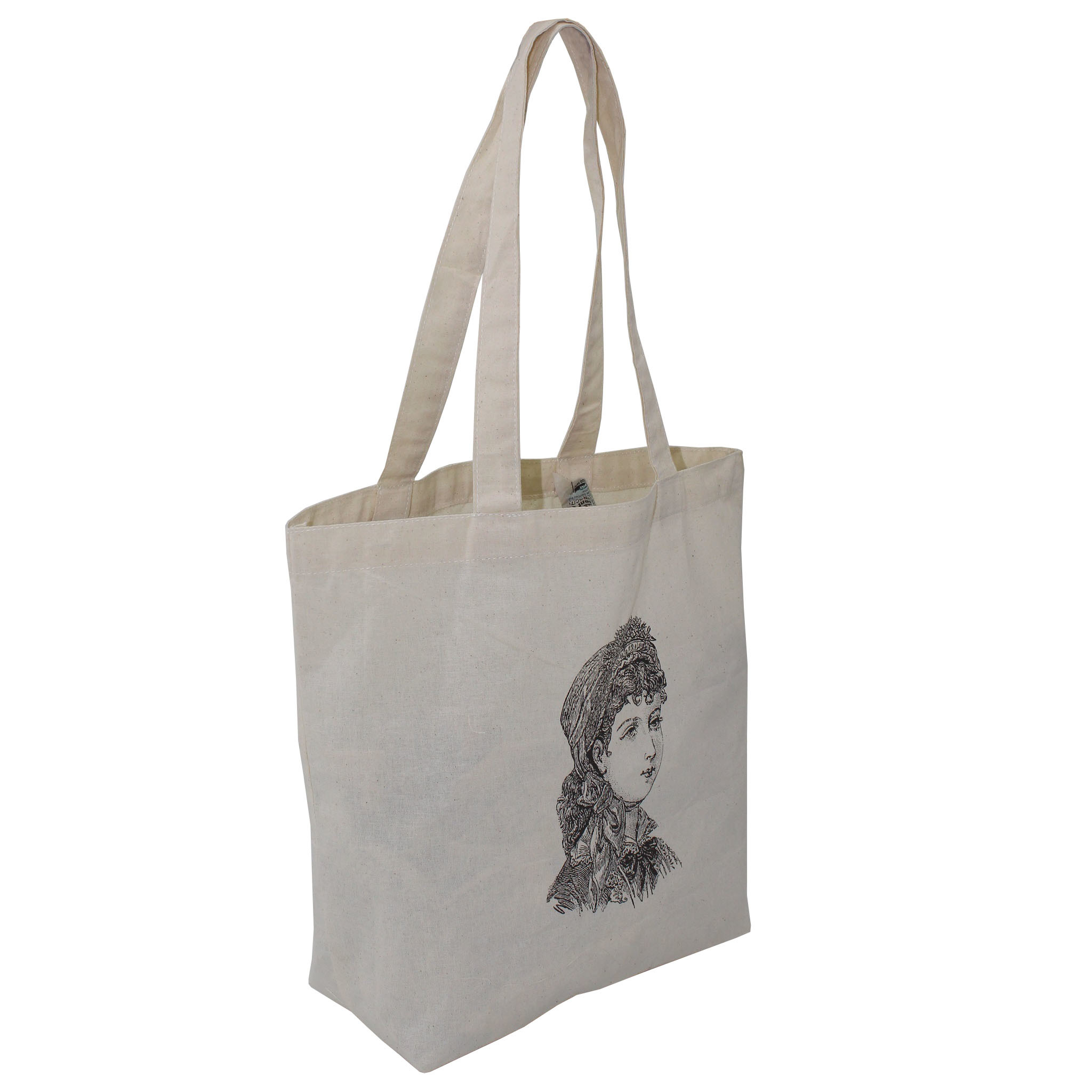 Cotton Grocery Bag - 150 Gsm 33x40x10 Cm Size Open Design Re-usable & Eco-friendly