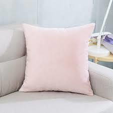 Velvet Pom-pom Cushion Cover - Velvet Fabric, 16x16 Cm, Multi Color | Handmade, Square Shape, Plain Dyed, Decorative Use, Zipper Closure