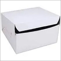 Paper White Plain And Printed Cake Box