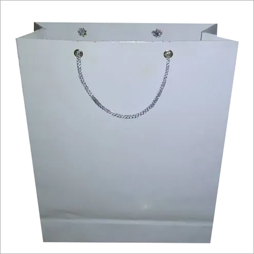 Disposable White Paper Shopping Bags