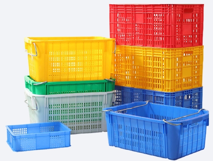 Pp Hdpe Transshipment Basket Food Vegetable Plastic Crate For Sale