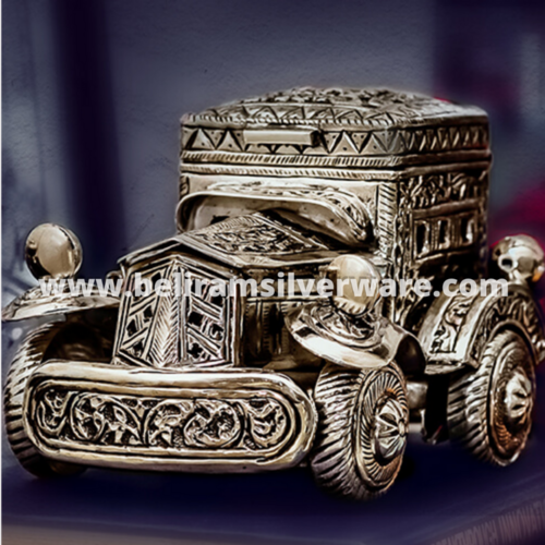 Vintage Car Silver Centerpiece