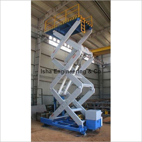 रेल गाइडेड कैंची लिफ्ट