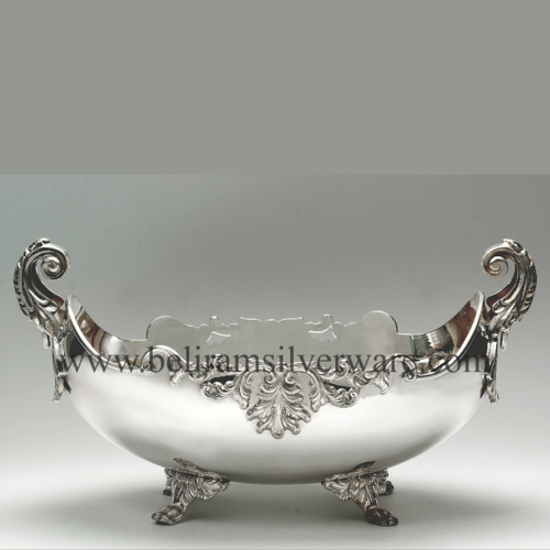 Antique Silver Bowl Centerpiece