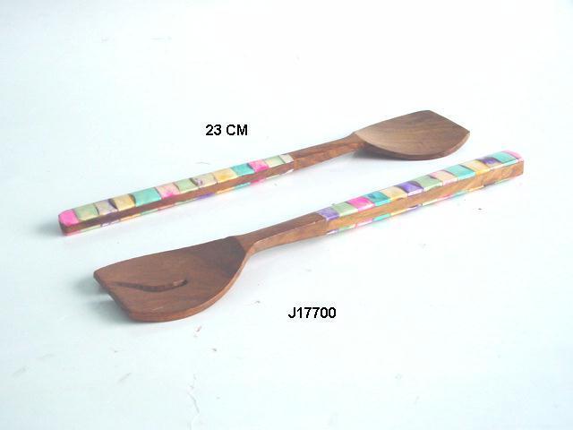 Handmade Horn Salad Set