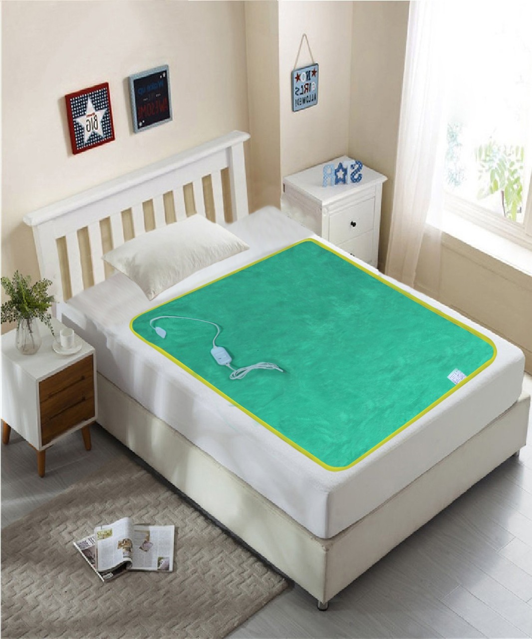 Electric Blanket - Polyester, 60" X 80", 100 Watts | 120 Volts, 10 Ft Cord Length, 1-year Warranty, 3 Lbs