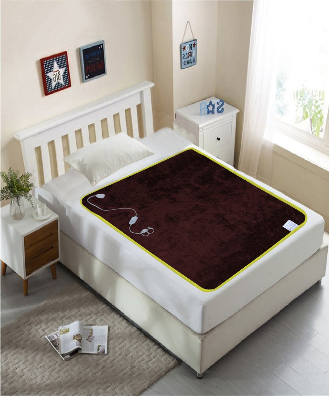 Electric Blanket - Polyester, 60" X 80", 100 Watts | 120 Volts, 10 Ft Cord Length, 1-year Warranty, 3 Lbs